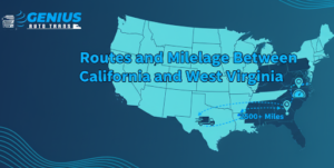 California to West Virginia Car Shipping Routes & Mileage